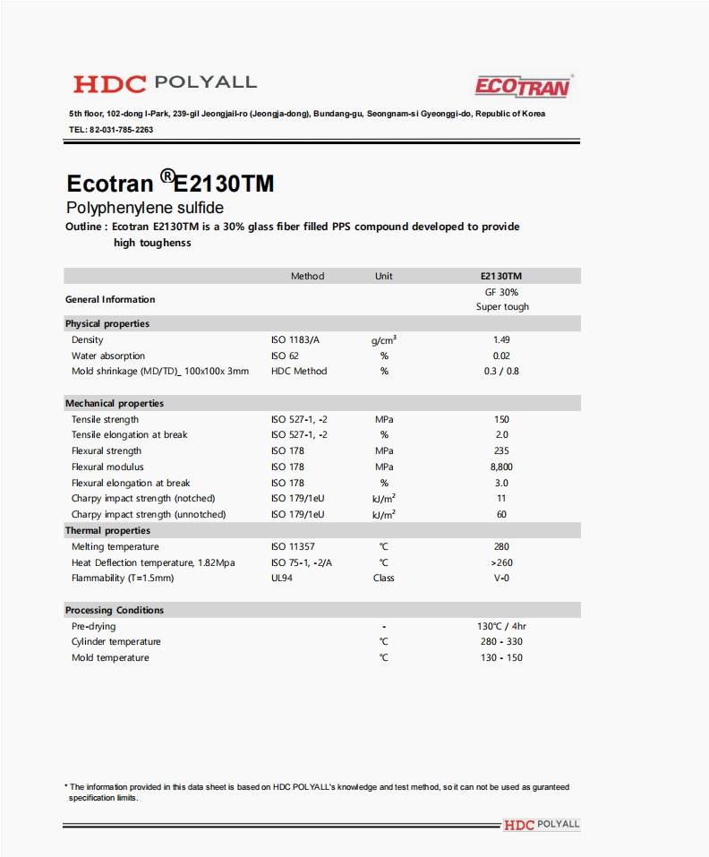 PPS ECOTRAN® E2130TM BK SK KOREA