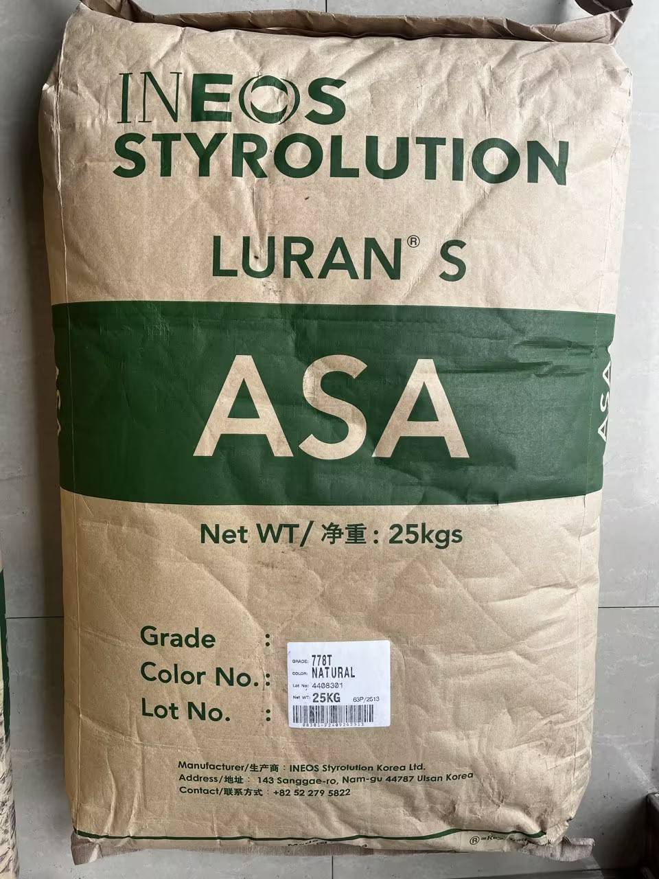 ASA  778T NATURAL  INEOS STYRO KOREA